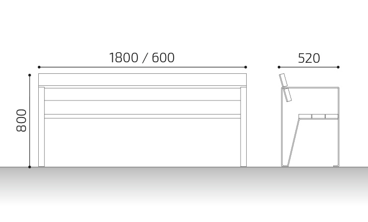 medidas banco de madera cervantes