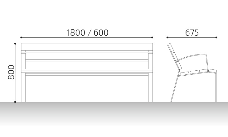 medidas banco de madera estrofa