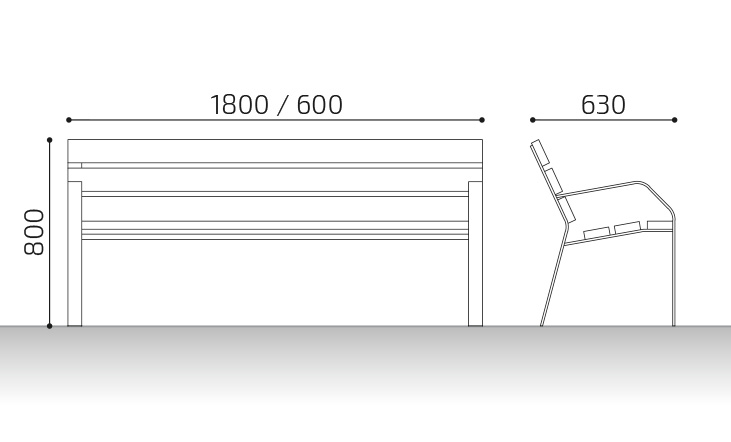 medidas silla de madera loa