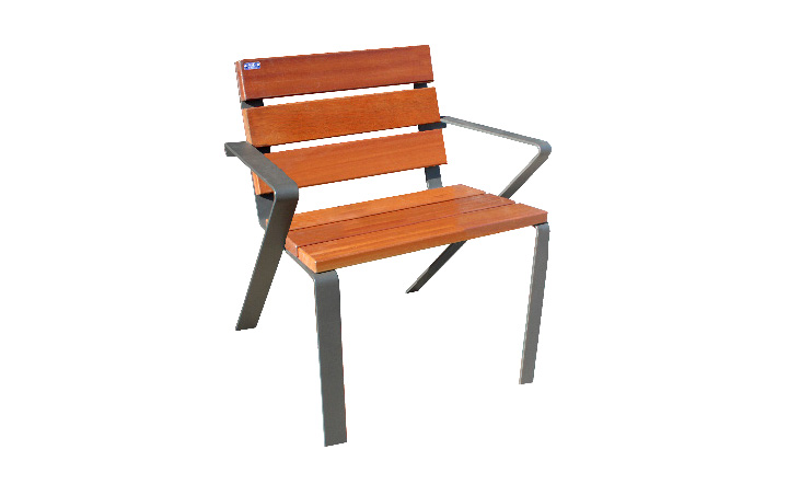 silla urbana de madera lorca
