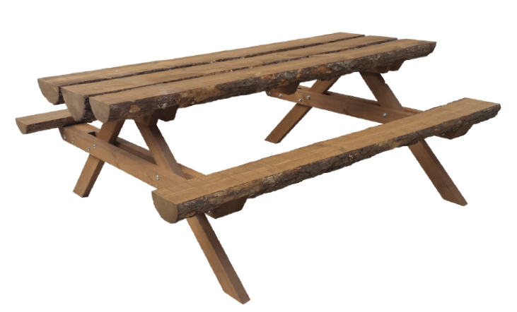 conjunto picnic madera modelo rustico