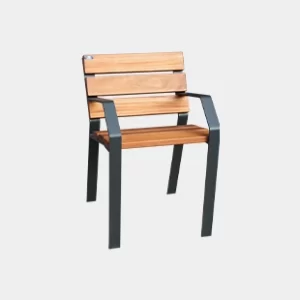 silla urbana de madera loa