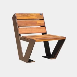 silla urbana de madera modelo novela